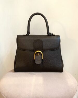 Delvaux Brown Brillant Leather MM Bag