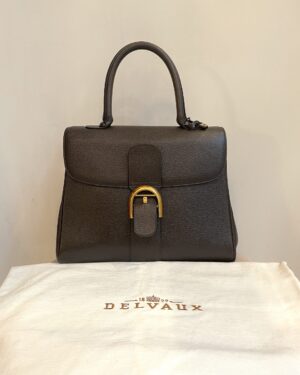 Delvaux Brown Brillant Leather MM Bag