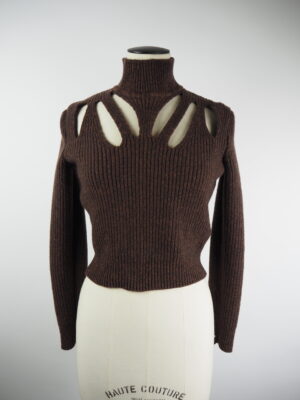 Fendi Brown Wool Sweater Size 38 IT