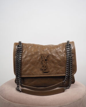 Yves Saint Laurent Camel Leather Niki Bag Medium