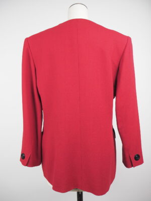 Yves Saint Laurent Red Wool Vintage Blazer Size IT 44