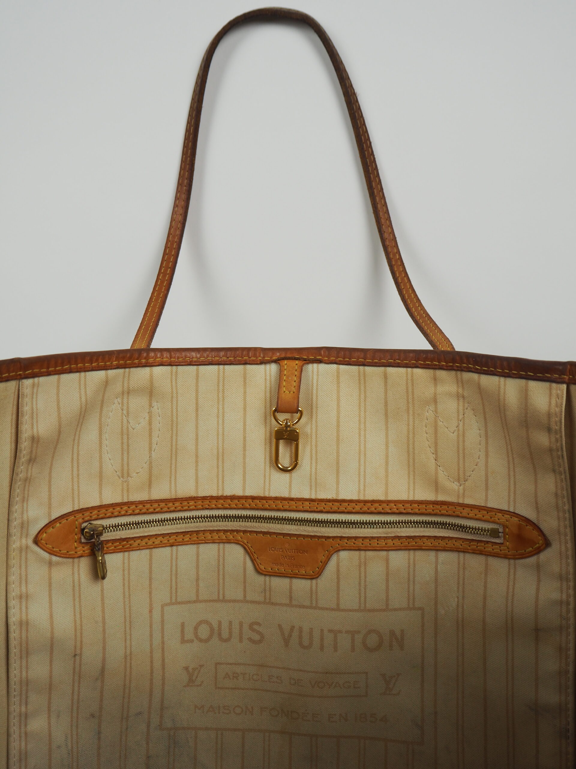 Louis Vuitton Damier Azur Canvas Neverfull Tote GM – Luxeparel