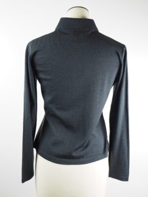 Yves Saint Laurent Grey Zipped Cardigan Size M