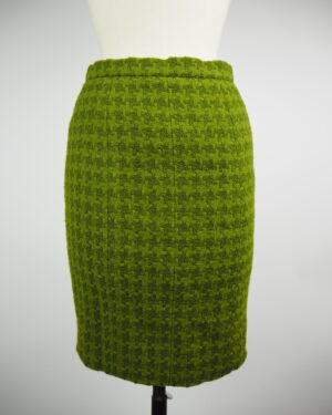 Chanel Green Wool Skirt Size 40FR