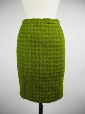 Chanel Green Wool Skirt Size 40FR