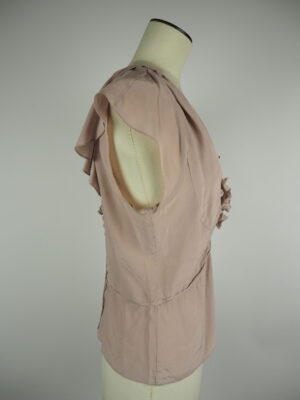 Yves Saint Laurent Rose Silk Top Size Medium