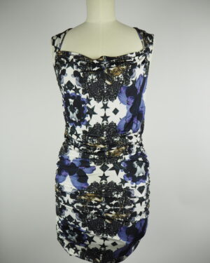 Philipp Plein Bleu Viscose Dress Size Medium