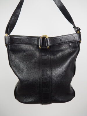 Delvaux Black Leather Shoulder Bag