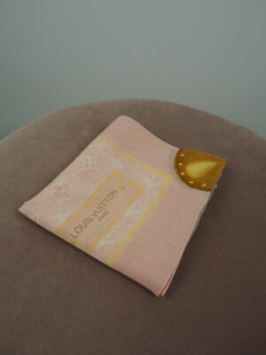 Louis Vuitton Pink Cotton Monogram Handkerchief