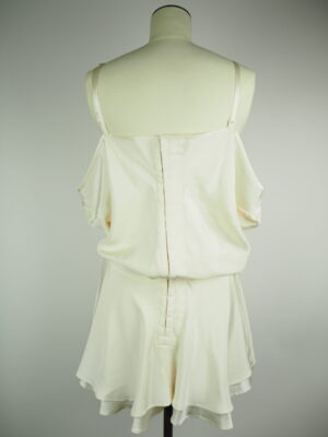 Vintage Ecru Silk Dress Size Small