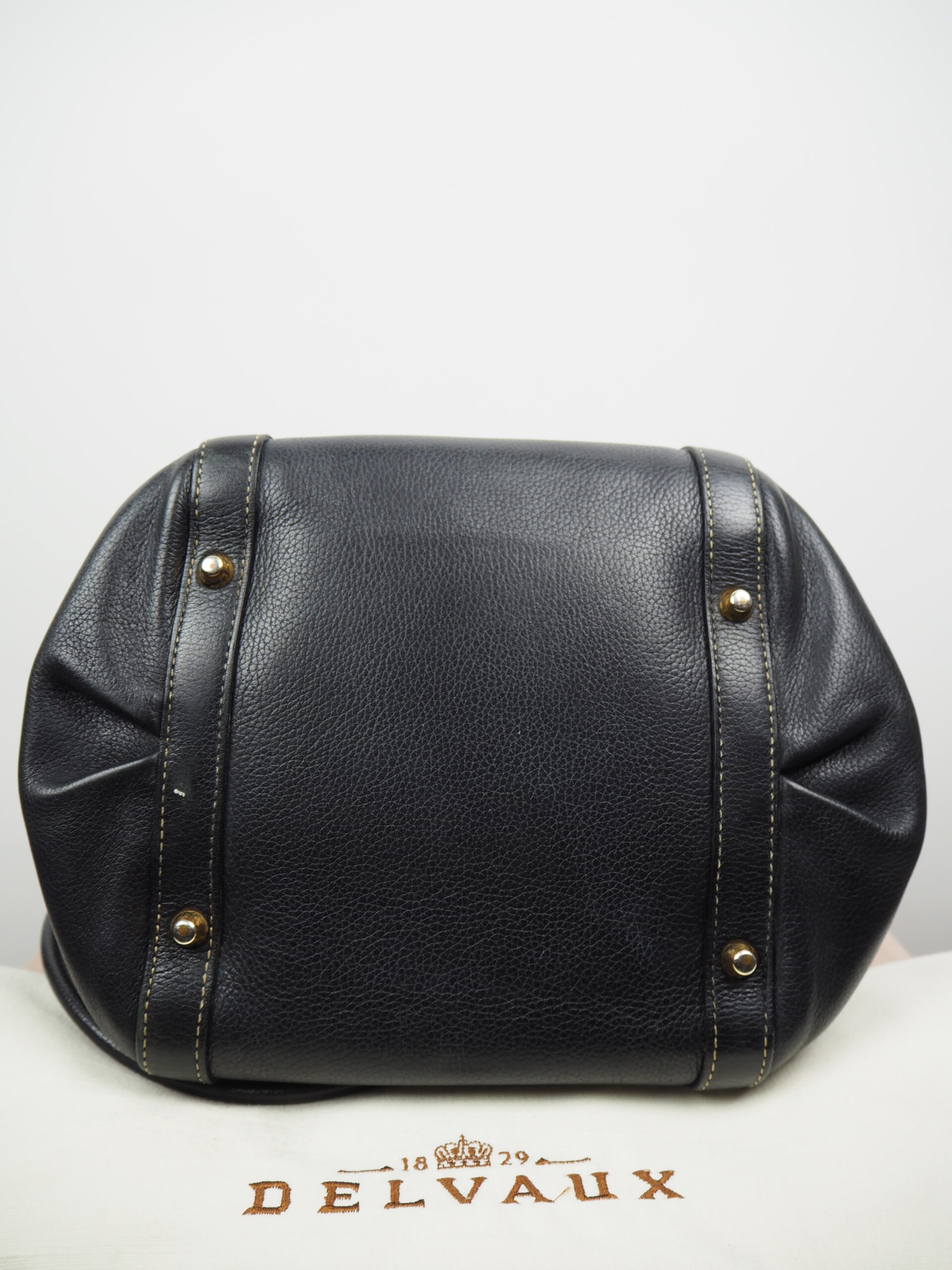 Delvaux Tempête MM - Black Handle Bags, Handbags - DVX22669