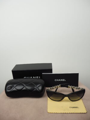 Chanel Silver Chain Sunglasses Size 57x17