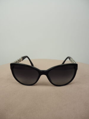 Chanel Silver Chain Sunglasses Size 57x17