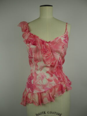 Anne Fontaine Pink Silk Top Size 38