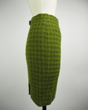 Chanel Green Wool Skirt Size 40FR