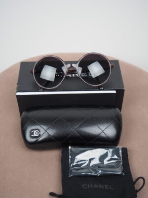 Chanel brown/Pink Tortoise Sunglasses Size 53x19