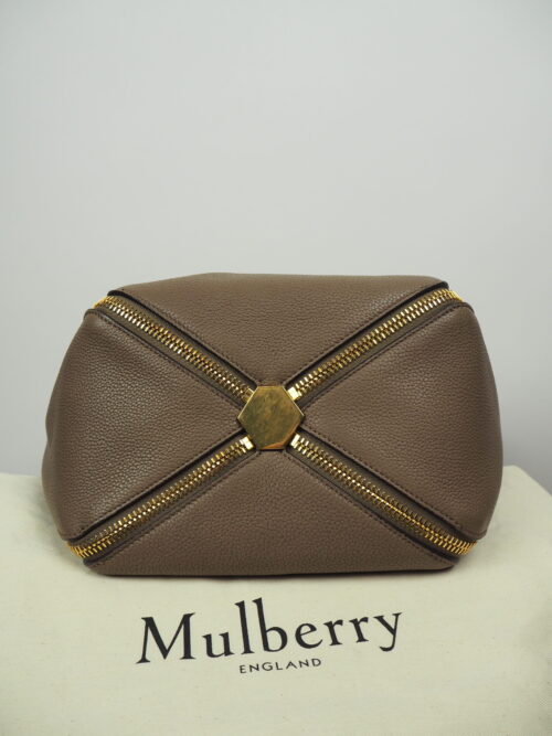 Mulberry Taupe Leather Shopper Bag - Image 5