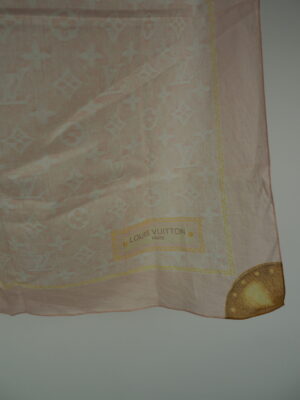 Louis Vuitton Pink Cotton Monogram Handkerchief