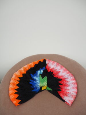Missoni Mare Multicolor Zigzag Fine Knit Turban