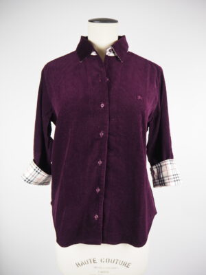 Burberry Purple Cotton Shirt Size EU 42