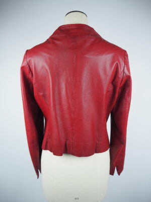 Natan Edition 5 Maroon Leather Jacket Size 42