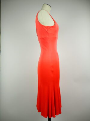 Versace Orange Viscose Dress Size IT 42