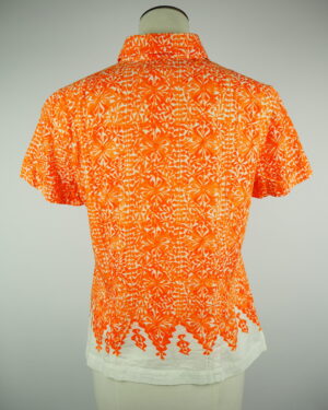 Dries Van Noten Orange Cotton Shirt Size 40