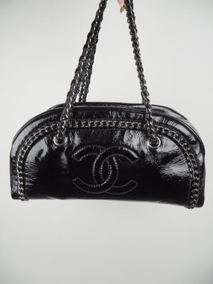 Chanel Black Patent Leather Bag