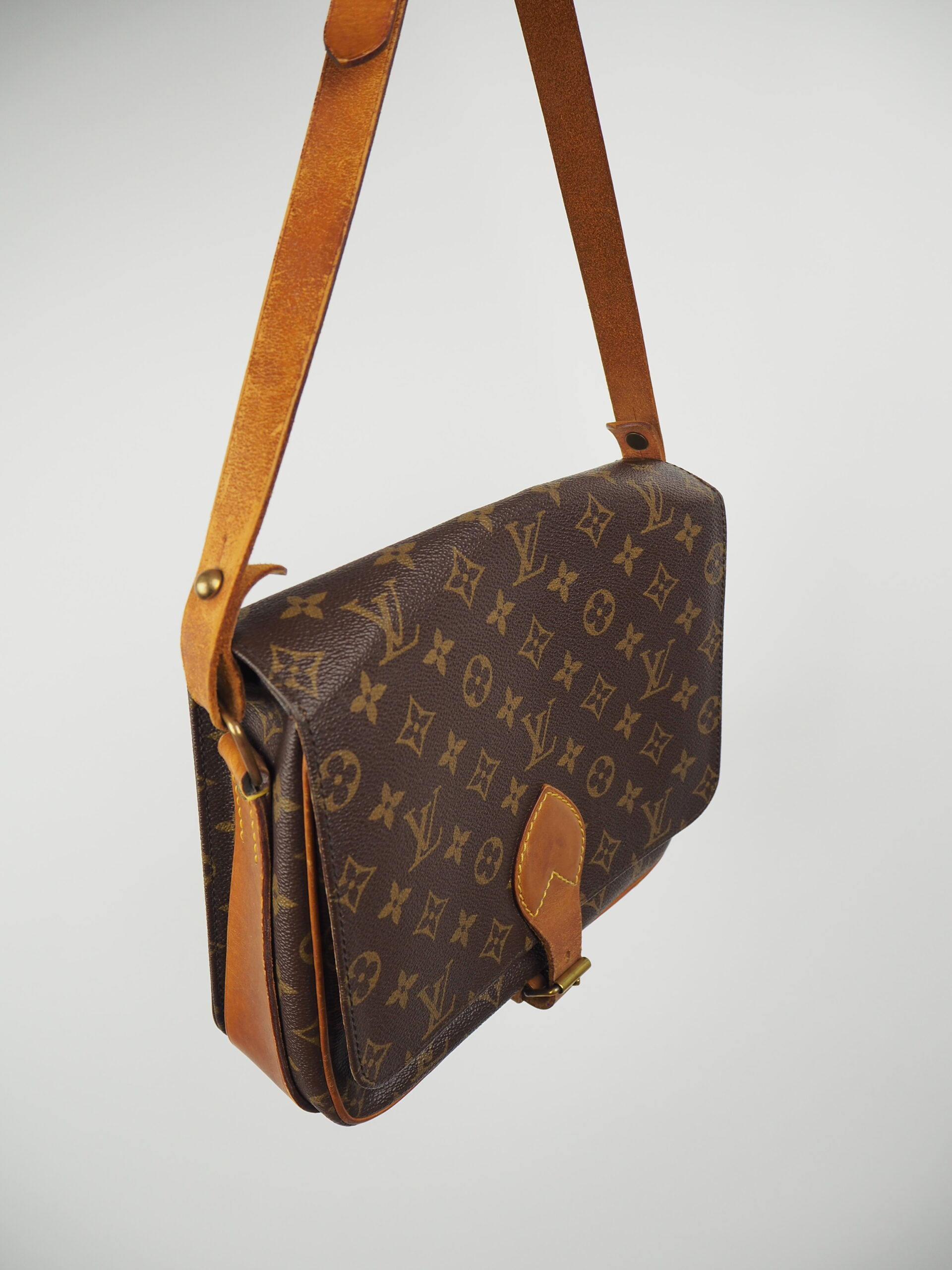 Louis Vuitton Cartouchiere Brown Canvas Shoulder Bag (Pre-Owned) - ShopStyle