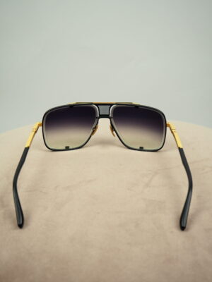 Dita Black x Gold Mach Five Unisex Sunglasses Size 64x14