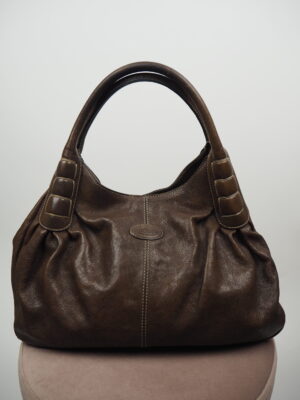 Tods Brown Leather Shoulder Bag