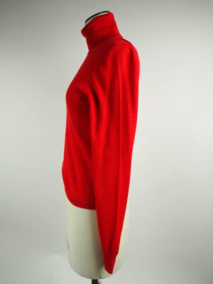 Valentino Red Wool Turtleneck Sweater Size Small