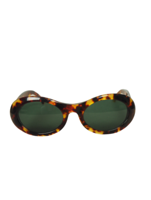 Gucci Tortoise Vintage Oval Sunglasses