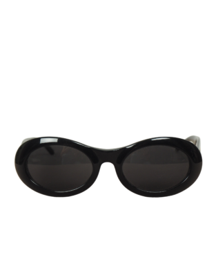 Gucci Black Vintage Oval Sunglasses