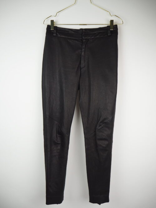 Iro Black Leather Pants Size EU 38