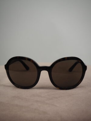 Prada Brown Round Sunglasses Size 56 x 22