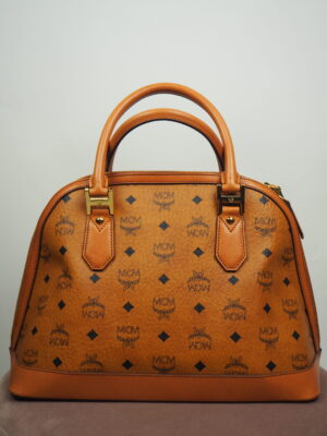 MCM Brown Monogram Leather Handbag
