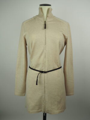 Prada Beige Wool Cardigan Size IT 48