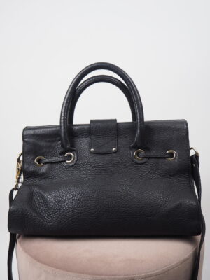 Jimmy Choo Black Leather Rosalie Bag