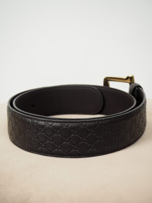 Gucci Brown Leather Belt Size 75