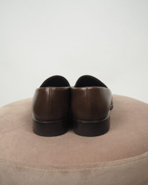 Jil Sander Brown Leather Loafers Size EU 38
