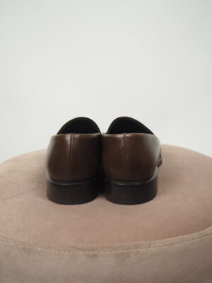Jil Sander Brown Leather Loafers Size EU 38