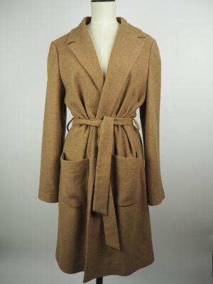 Natan Brown Wool Coat Size FR 42
