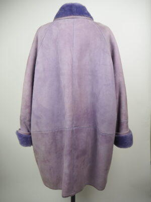 Versace Purple Suède Coat Size Medium