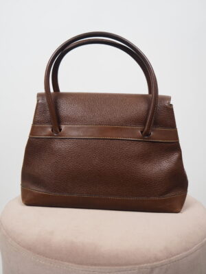 Delvaux Deux Brown Leather Bag
