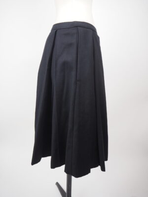 Dries Van Noten Black Wool Skirt Size EU 36