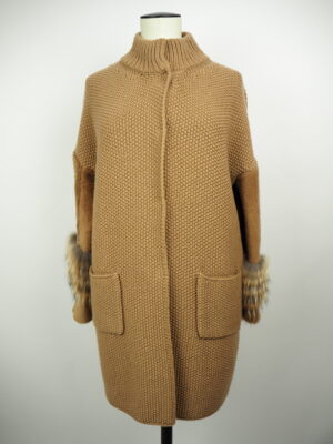 Fabiana Filippi Camel Cashmere Sweater Size IT 40