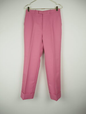 Gucci Pink Polyester Trousers Size IT 42