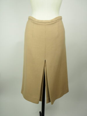 Céline Beige Wool Skirt Size EU 38