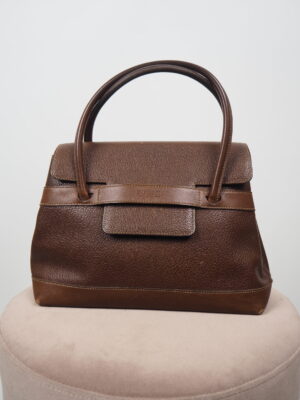 Delvaux Deux Brown Leather Bag